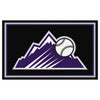 MLB - Colorado Rockies Mountains 4ft. x 6ft. Plush Area Rug