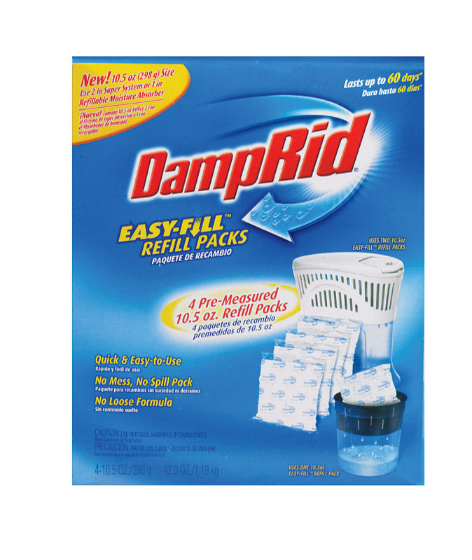 DampRid 10.5 oz. Fragrance Free Refillable Moisture Absorber (4