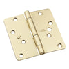 National Hardware 4 in. L Satin Brass Door Hinge (Pack of 5)