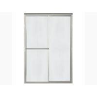 Sterling 70 in. H X 48-7/8 in. W Brushed Nickel Framed Shower Door