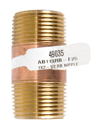 JMF Company 1 in. MPT Red Brass Nipple 2-1/2 in. L