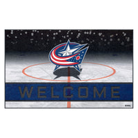 NHL - Columbus Blue Jackets Rubber Door Mat - 18in. x 30in.