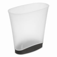 Sterilite 2.4 gal Clear Polypropylene Slim Wastebasket (Pack of 6)