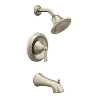 Brushed nickel Posi-Temp(R) tub/shower