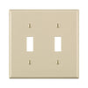 Leviton Light Almond 2 gang Nylon Toggle Wall Plate 1 pk (Pack of 25)