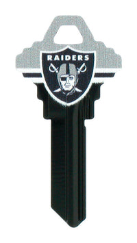 Hillman Oakland Raiders Painted Key House/Office Universal Key Blank Single (Pack of 6).