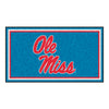 University of Mississippi (Ole Miss) Light Blue 3ft. x 5ft. Plush Area Rug