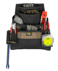 CLC 3.75 in. W X 14.25 in. H Polyester Tool Bag 11 pocket Black/Tan 1 pc