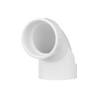 Charlotte Pipe Schedule 40 1-1/2 in. Hub X 1-1/2 in. D Hub PVC 90 Degree Elbow 1 pk