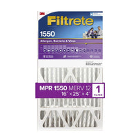 3M 16 in. W X 25 in. H X 4 in. D Polyester 12 MERV Pleated Allergen Air Filter (Pack of 4)