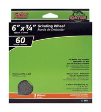 Gator 6 in. D X 1 in. in. Grinding Wheel