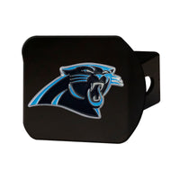 NFL - Carolina Panthers  Black Metal Hitch Cover - 3D Color Emblem