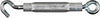 National Hardware Aluminum/Stainless Steel Turnbuckle 175 lb. cap. 9 in. L (Pack of 10).