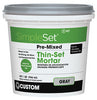 Custom Building Products SimpleSet Gray Thin-Set Mortar 1 qt. (Pack of 6)