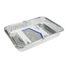 Home Plus Durable Foil 9 in. W x 13 in. L Cake Pan Silver 2 pk (Pack of 12)