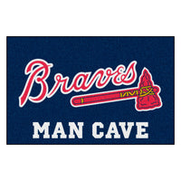 MLB - Atlanta Braves Tomahawk Man Cave Rug - 19in. x 30in.