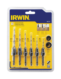 Irwin Multi Size  D Steel Wood Countersink 8 pc