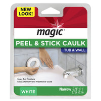 Homax White Silicone Caulk Strips 7/8 in. x 11 ft.