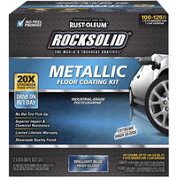 Rust-Oleum RockSolid High-Gloss Brilliant Blue Garage Floor Coating Kit 70 oz