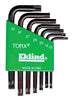 Eklind Torx T10-T40 Short Arm Torx L-Key Set 7 pc