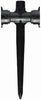 Orbit 67991 1/2 Black Driplock Drip Tubing Inline X 1/2 Male Pipe Thread Stake