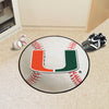 University of Miami Baseball Rug - 27in. Diameter