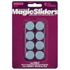 Magic Sliders Gray 1 in. Adhesive Plastic Sliding Discs 8 pk