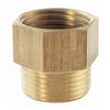 PlumbCraft Brass 3/4 in. D X 1/2 in. D Hose Connector 1 pk