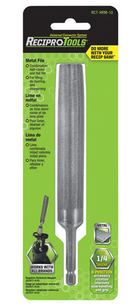 ReciproTools 5 in. L X 3/4 in. W Metal Hex File 1 pc