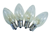 Celebrations Clear/Warm White Twinkling C9 Replacement Christmas Light Bulbs 4W