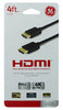 GE 4 ft. L HDMI Cable With Ethernet 4K Ultra HD