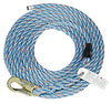 Safety Works Polyester/Steel Rope with Snap Hook 50 ft. L Blue 1 pc