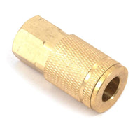 Forney Brass Air Coupler 1/4 in. Female X 1/4 in. 1 pc