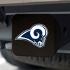 NFL - Los Angeles Rams  Black Metal Hitch Cover - 3D Color Emblem