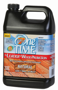 One TIME Semi-Transparent Natural Wood Preservative 1 gal. (Pack of 4)