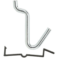 V2305 1/4â€ Locking Curved Hook 8/pk - Zinc Plated