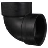 Charlotte Pipe 3 in. Hub X 3 in. D Hub ABS Elbow