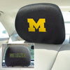 University of Michigan Embroidered Head Rest Cover Set - 2 Pieces