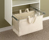 Easy Track 15 in. H X 24 in. W X 13 in. L Canvas Sliding Hamper