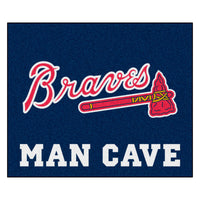 MLB - Atlanta Braves Tomahawk Man Cave Rug - 5ft. x 6ft.