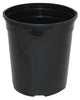 HC Companies 7 in. H X 6-1/2 in. W X 6.5 in. D Plastic Basic Flower Pot Black