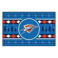 NBA - Oklahoma City Thunder Holiday Sweater Rug - 19in. x 30in.