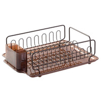 InterDesign Forma 13.3 in. L X 17.5 in. W X 5.2 in. H Brown Plastic/Stainless Steel Dish Drainer