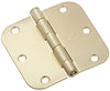 National Hardware 3-1/2 in. L Satin Brass Door Hinge 3 pk