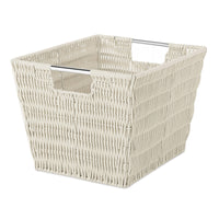 Whitmor Latte Storage Bin 7.9 in. H X 12.60 in. W X 9.9 in. D Stackable