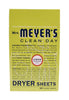 Mrs. Meyer's Clean Day Lemon Scent Fabric Softener Sheets 80 pk