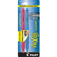 Pilot 31483 .07Mm Erasable & Retractable Gel Pen Assorted Colors 2 Count