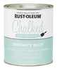 Rust-Oleum Chalked Matte Serenity Blue Water-Based Acrylic Chalk Paint 30 oz (Pack of 2).