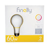 Finally Lucidity Lights A19 E26 (Medium) LED Bulb Warm White 60 Watt Equivalence 2 pk (Pack of 2)