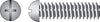 Hillman No. 8-32 X 1-1/2 in. L Combination Round Head Zinc-Plated Steel Machine Screws 100 pk